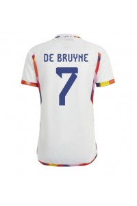 België Kevin De Bruyne #7 Voetbaltruitje Uit tenue WK 2022 Korte Mouw